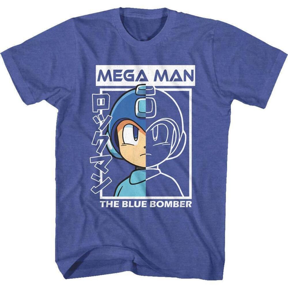 The Blue Bomber Outline Mega Man Tshirt